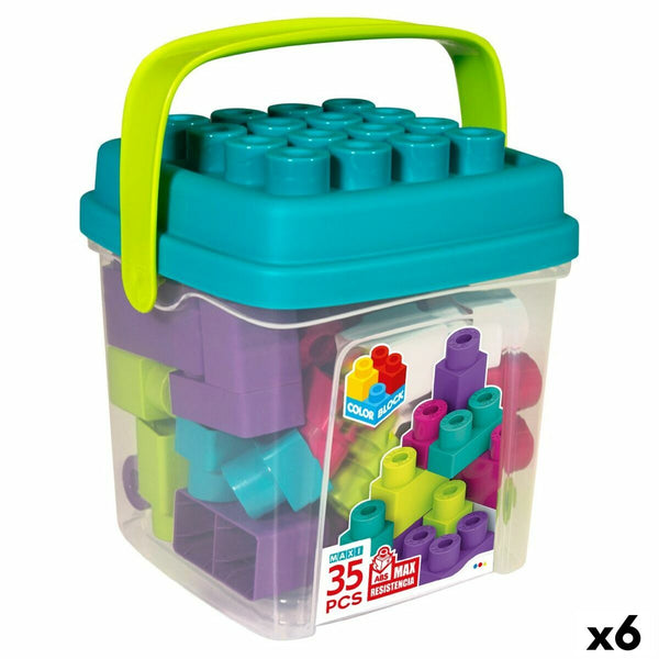 Byggsats Color Block Trendy Kub 35 Delar (6 antal)-Leksaker och spel-Color Block-peaceofhome.se