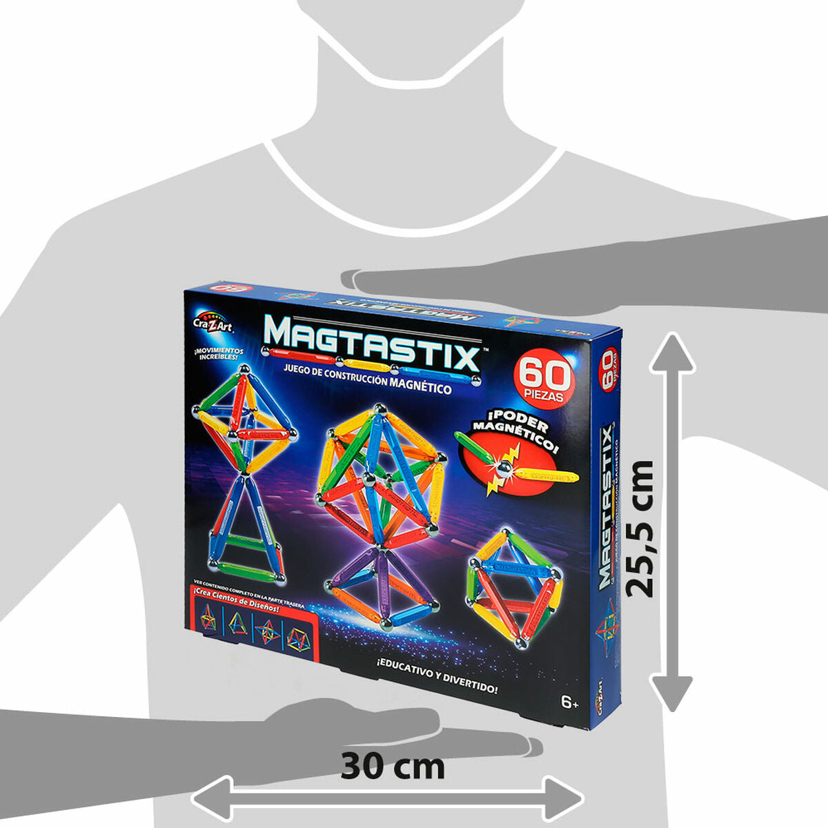 Byggsats Cra-Z-Art Magtastix Deluxe 60 Delar (4 antal)-Leksaker och spel-Cra-Z-Art-peaceofhome.se