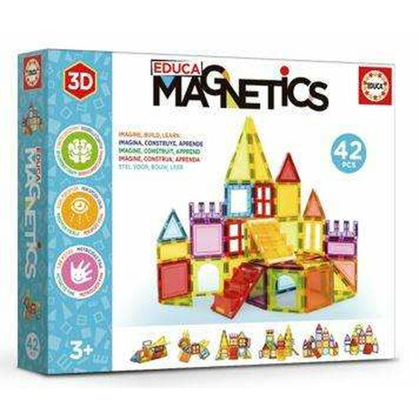 Byggsats Educa Magnetics Magnetic 42 Delar-Leksaker och spel-Educa-peaceofhome.se