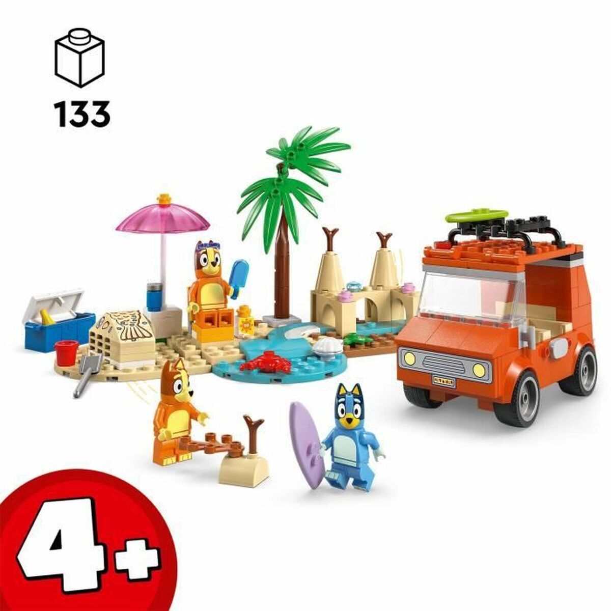 Byggsats Lego 11202 Bluey's Beach & Family Car Trip 133 Delar-Leksaker och spel-Lego-peaceofhome.se