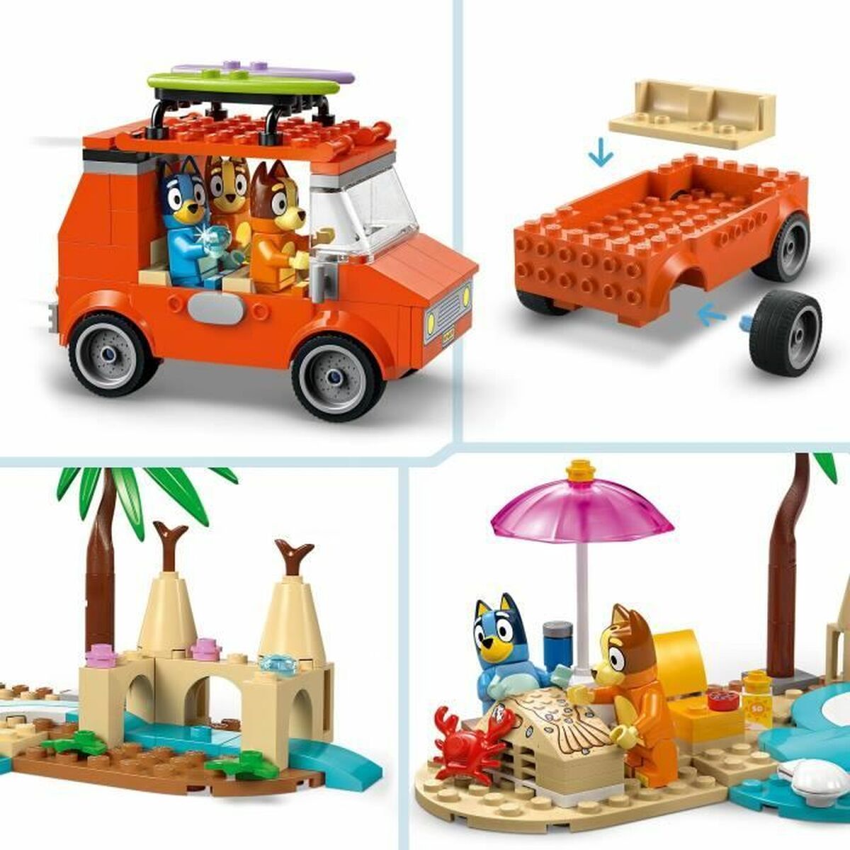 Byggsats Lego 11202 Bluey's Beach & Family Car Trip 133 Delar-Leksaker och spel-Lego-peaceofhome.se