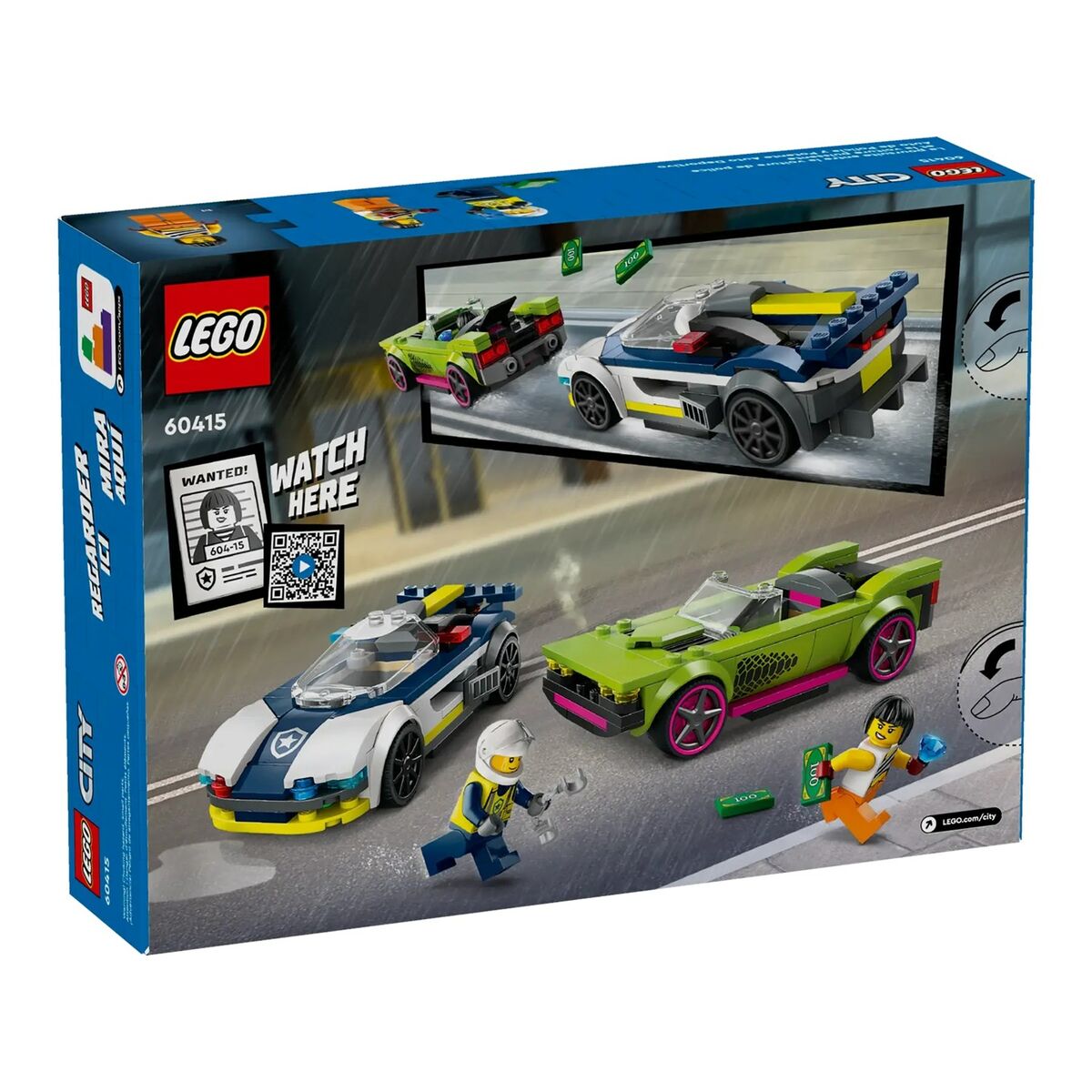 Byggsats Lego 60415 Police Car and Muscle Car Chase Multicolour 213 piezas-Leksaker och spel-Lego-peaceofhome.se