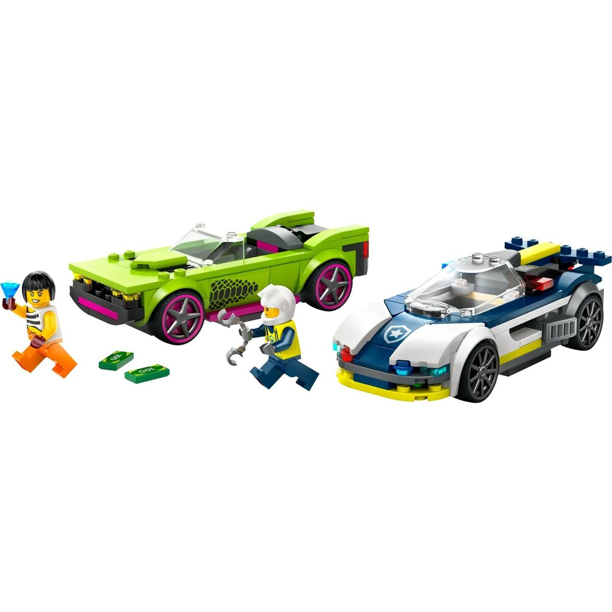 Byggsats Lego 60415 Police Car and Muscle Car Chase Multicolour 213 piezas-Leksaker och spel-Lego-peaceofhome.se