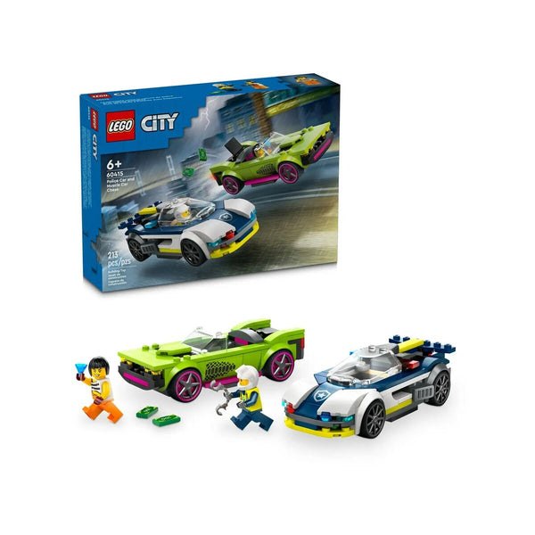 Byggsats Lego 60415 Police Car and Muscle Car Chase Multicolour 213 piezas-Leksaker och spel-Lego-peaceofhome.se