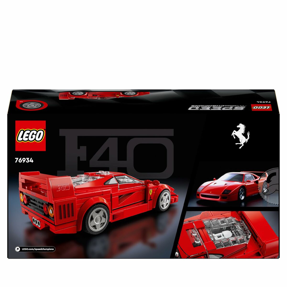 Byggsats Lego 76934 Ferrari F40 Multicolour-Leksaker och spel-Lego-peaceofhome.se