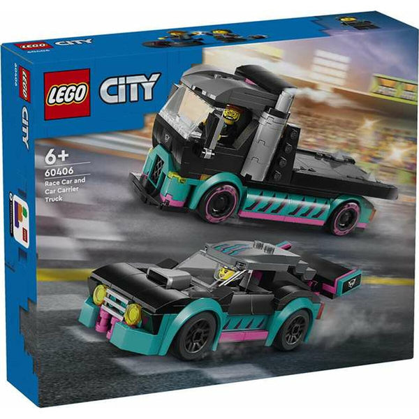 Byggsats Lego Coche de Carreras y Camion de Transporte Multicolour-Leksaker och spel-Lego-peaceofhome.se