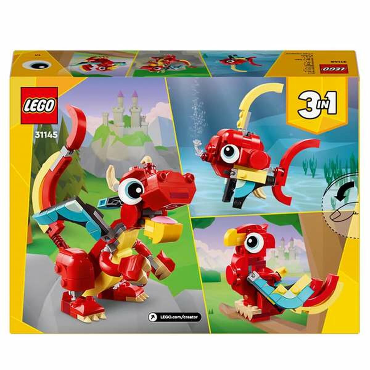 Byggsats Lego Creator 31145 Red Dragon 149 Delar-Leksaker och spel-Lego-peaceofhome.se