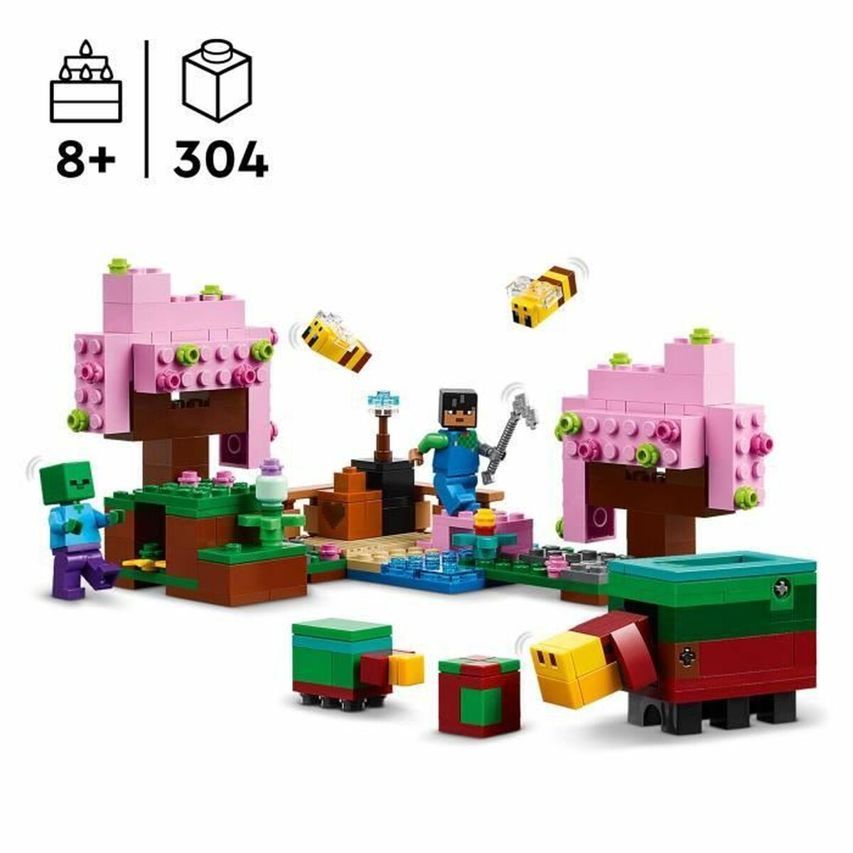 Byggsats Lego El jardín de los cerezos en flor Multicolour 304 Delar-Leksaker och spel-Lego-peaceofhome.se