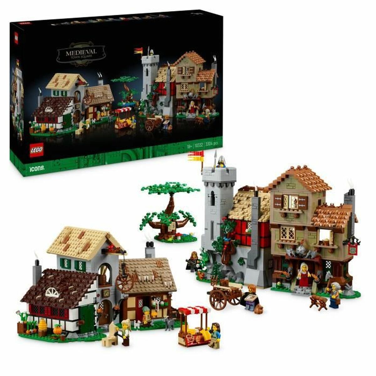 Byggsats Lego ICONS 10332 Medieval Town Square 3304 Delar-Leksaker och spel-Lego-peaceofhome.se