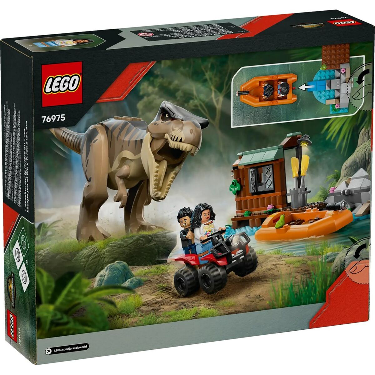 Byggsats Lego JURASSIC WORLD 76975 T.Rex River Escape-Leksaker och spel-Lego-peaceofhome.se