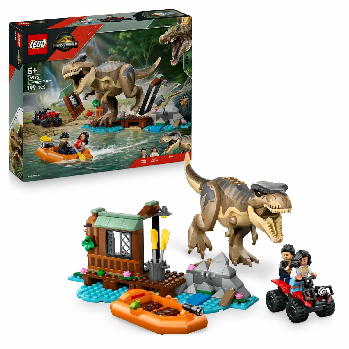 Byggsats Lego JURASSIC WORLD 76975 T.Rex River Escape-Leksaker och spel-Lego-peaceofhome.se