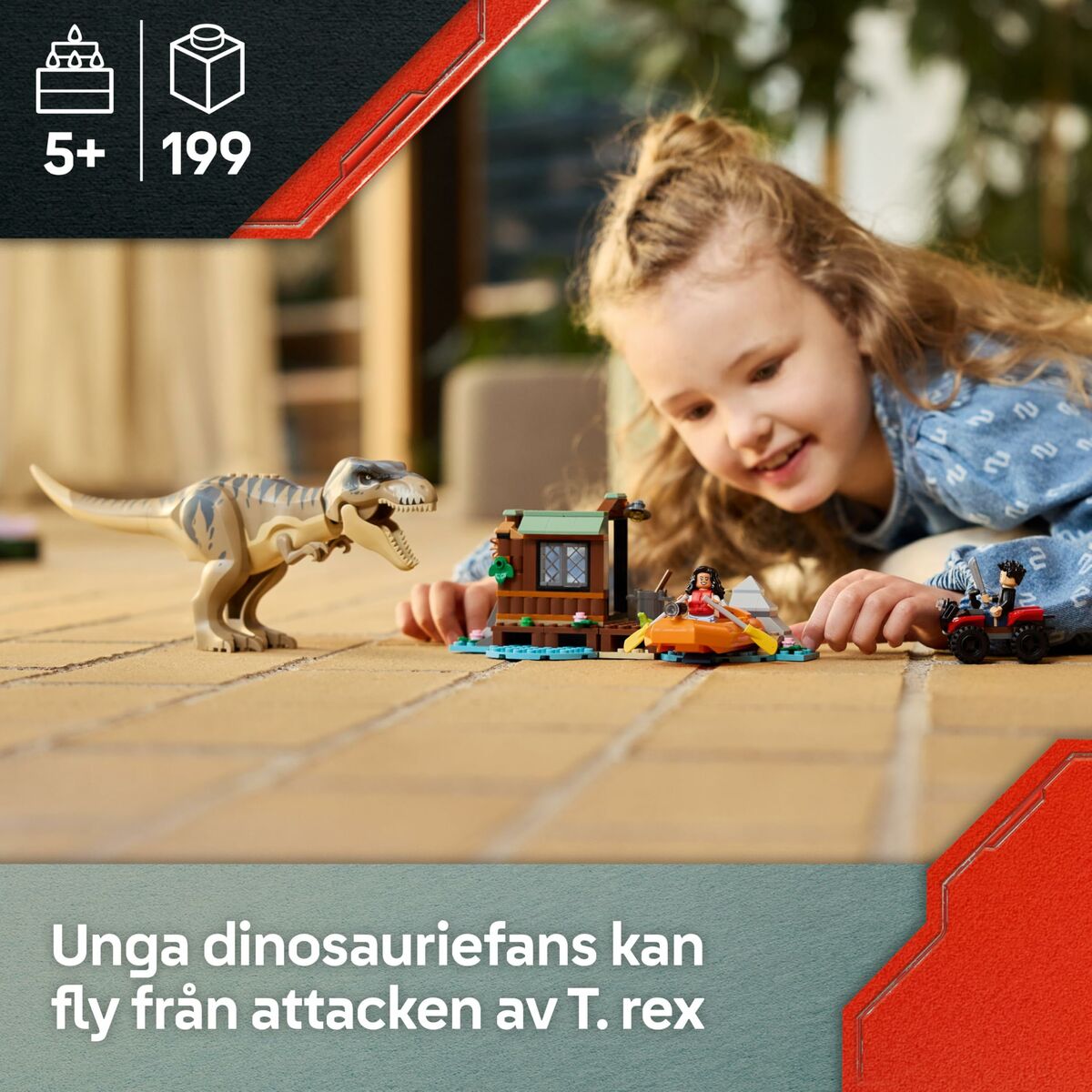 Byggsats Lego JURASSIC WORLD 76975 T.Rex River Escape-Leksaker och spel-Lego-peaceofhome.se