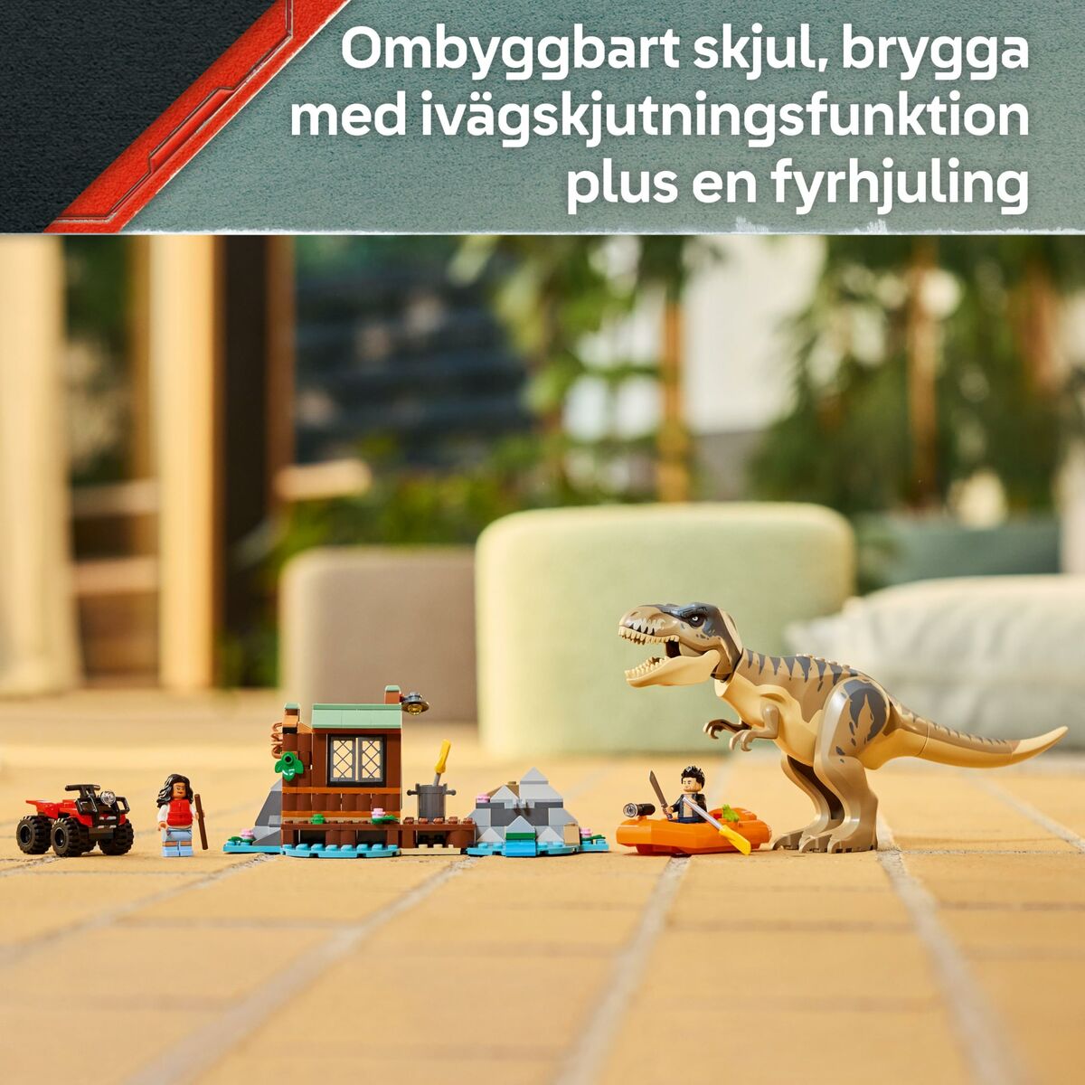 Byggsats Lego JURASSIC WORLD 76975 T.Rex River Escape-Leksaker och spel-Lego-peaceofhome.se