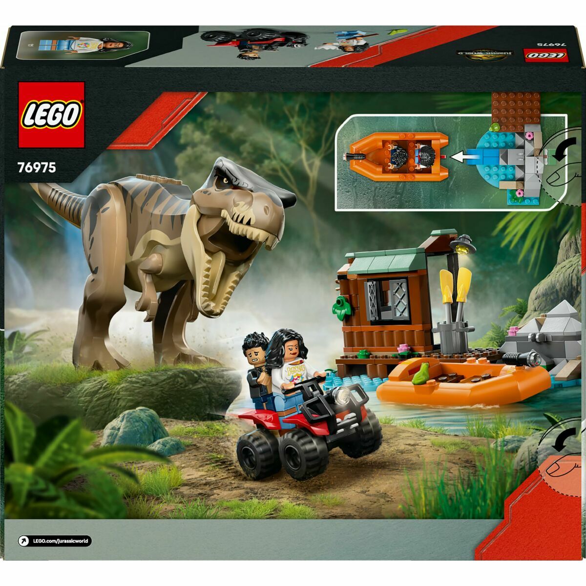 Byggsats Lego JURASSIC WORLD 76975 T.Rex River Escape-Leksaker och spel-Lego-peaceofhome.se