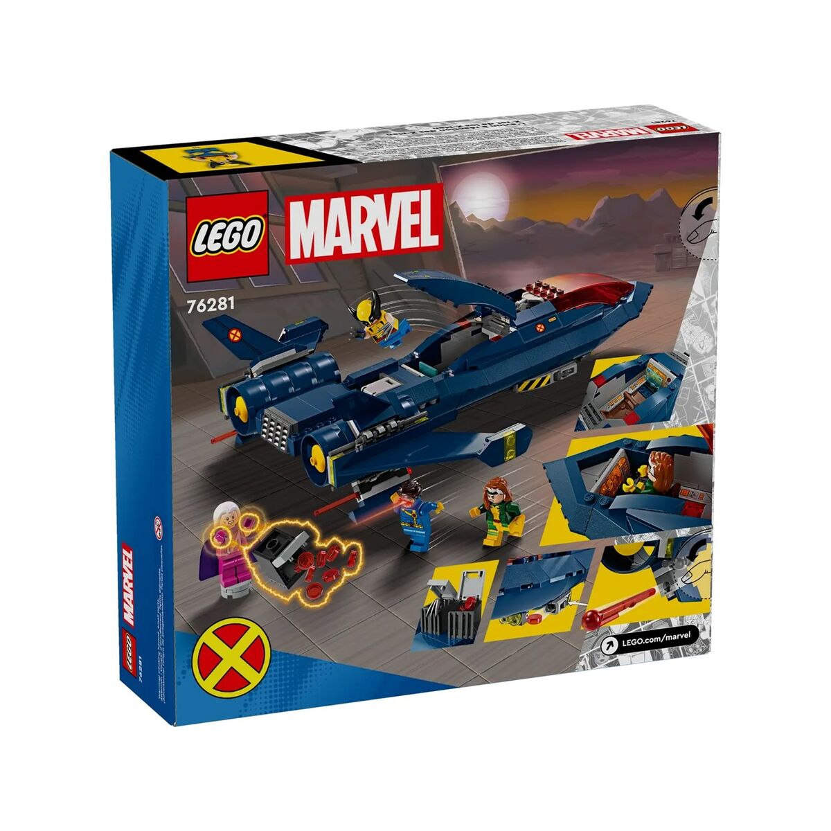 Byggsats Lego MARVEL 76281 X-MEN X-JET Multicolour 359 Delar-Leksaker och spel-Lego-peaceofhome.se
