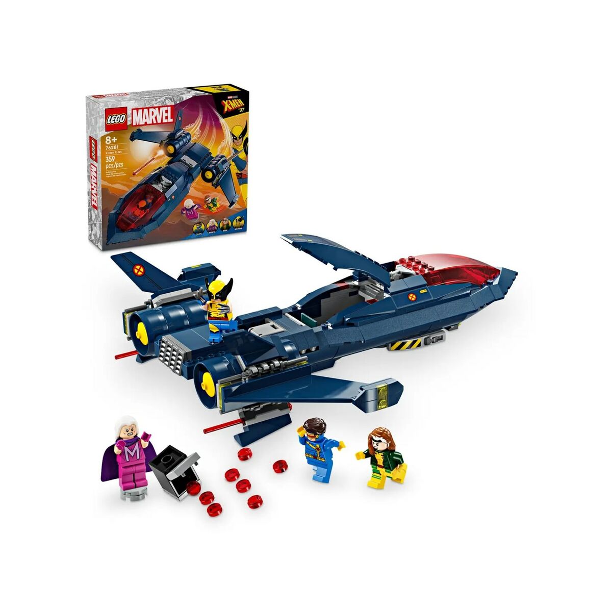 Byggsats Lego MARVEL 76281 X-MEN X-JET Multicolour 359 Delar-Leksaker och spel-Lego-peaceofhome.se