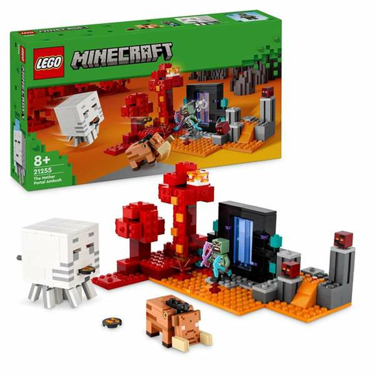 Byggsats Lego Minecraft 21255 The Nether Portal Ambush Multicolour 352 Delar-Leksaker och spel-Lego-peaceofhome.se