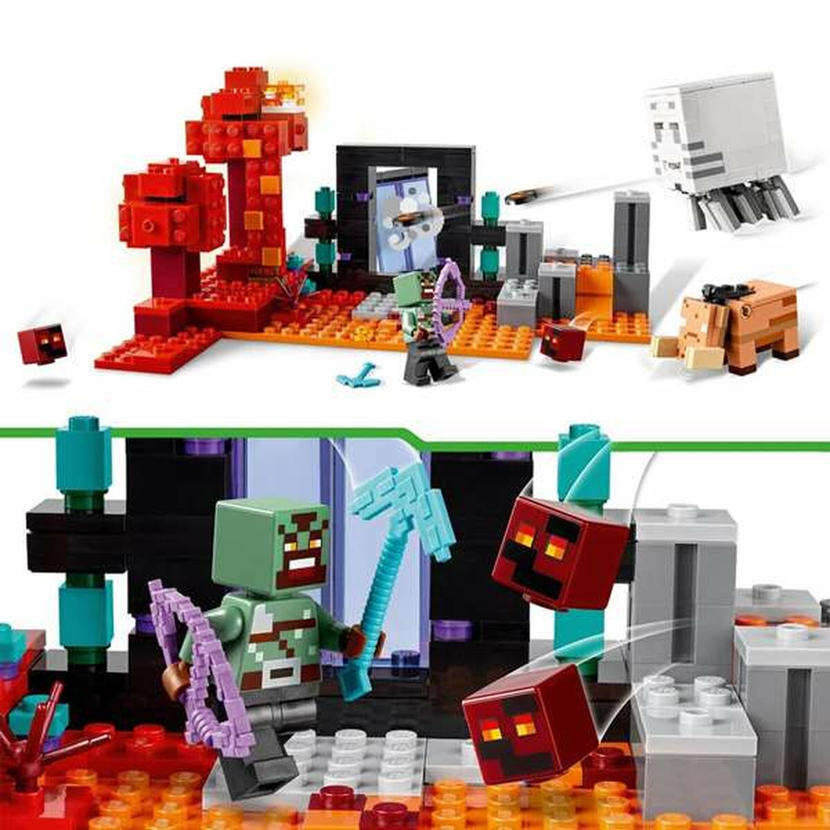 Byggsats Lego Minecraft 21255 The Nether Portal Ambush Multicolour 352 Delar-Leksaker och spel-Lego-peaceofhome.se