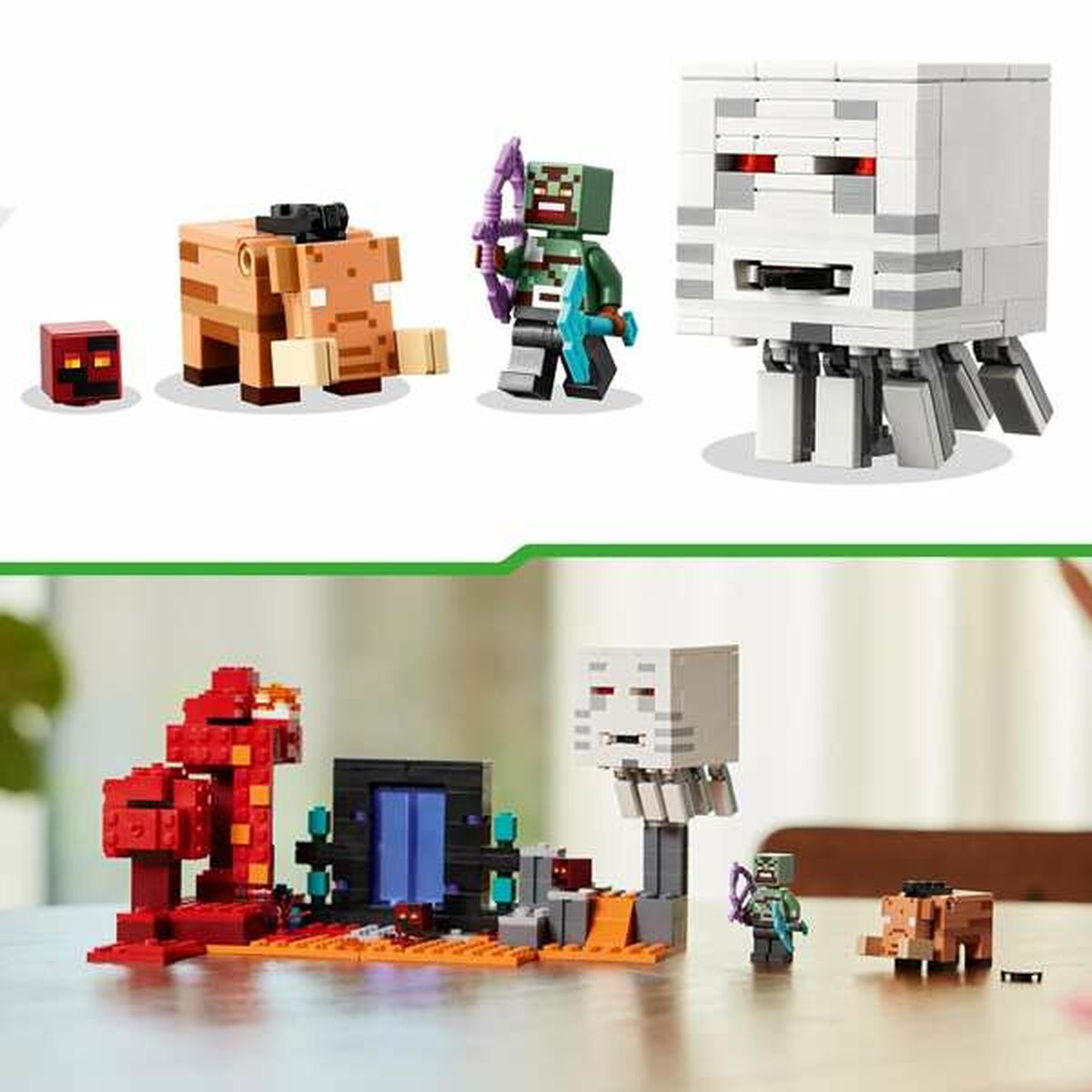 Byggsats Lego Minecraft 21255 The Nether Portal Ambush Multicolour 352 Delar-Leksaker och spel-Lego-peaceofhome.se