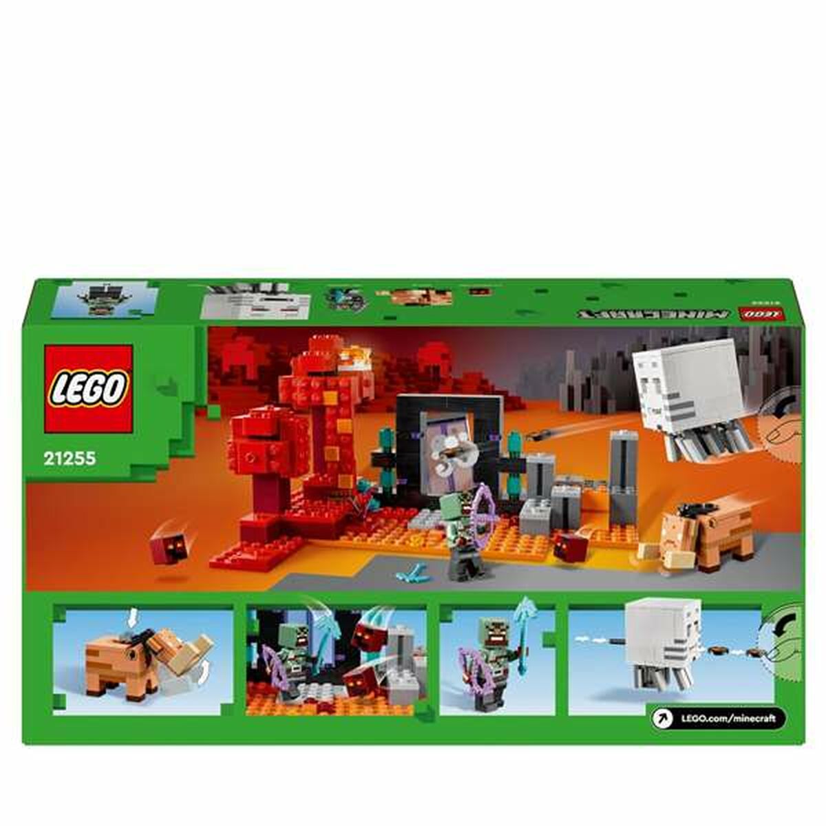 Byggsats Lego Minecraft 21255 The Nether Portal Ambush Multicolour 352 Delar-Leksaker och spel-Lego-peaceofhome.se