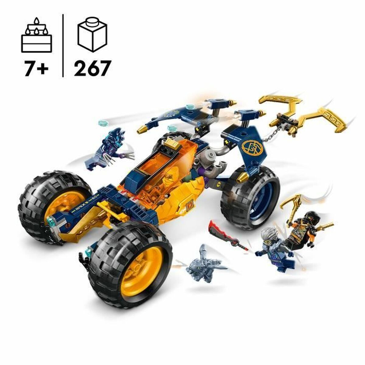 Byggsats Lego NINJAGO 71811 Arin's Ninja Off-Road Buggy Multicolour 267 Delar-Leksaker och spel-Lego-peaceofhome.se