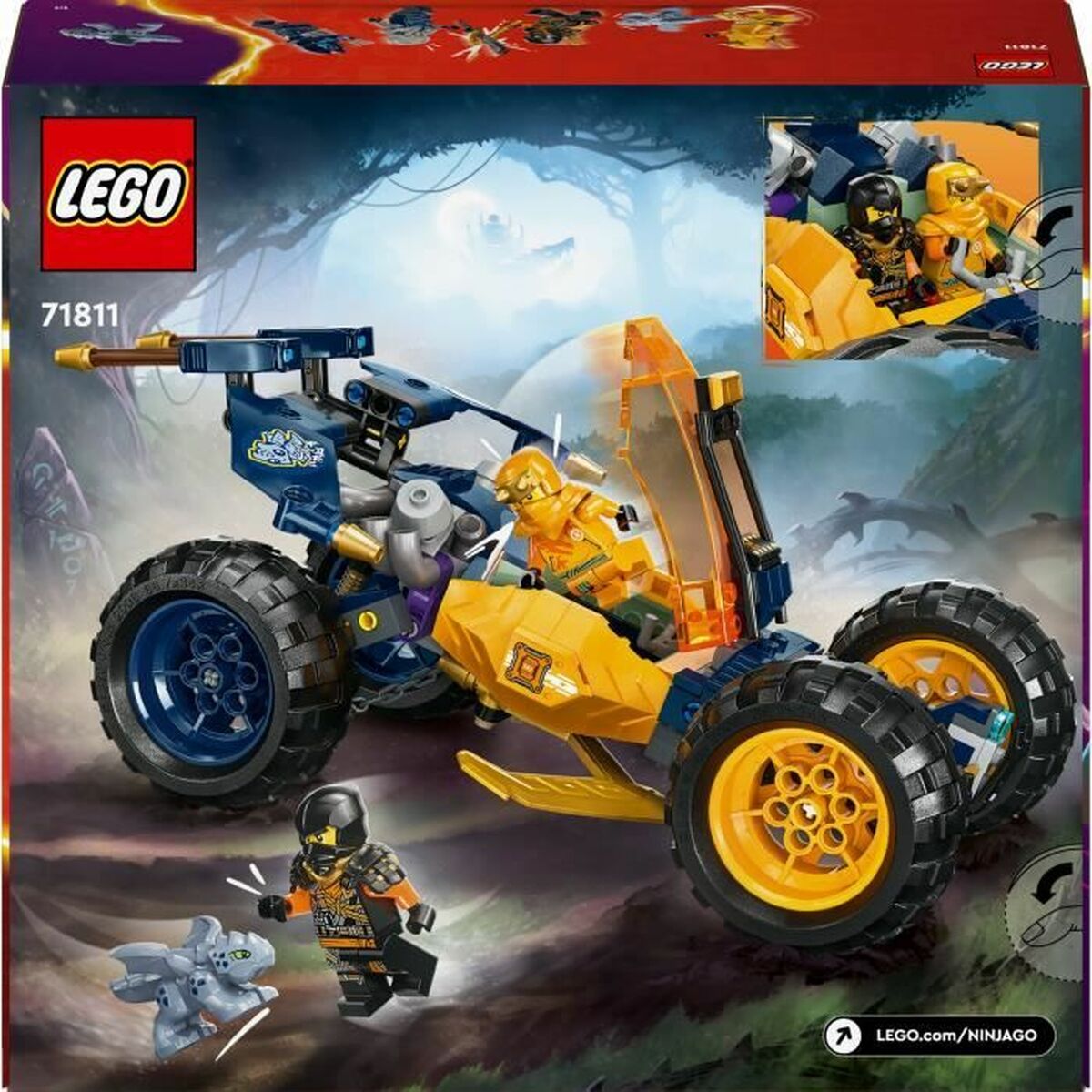 Byggsats Lego NINJAGO 71811 Arin's Ninja Off-Road Buggy Multicolour 267 Delar-Leksaker och spel-Lego-peaceofhome.se