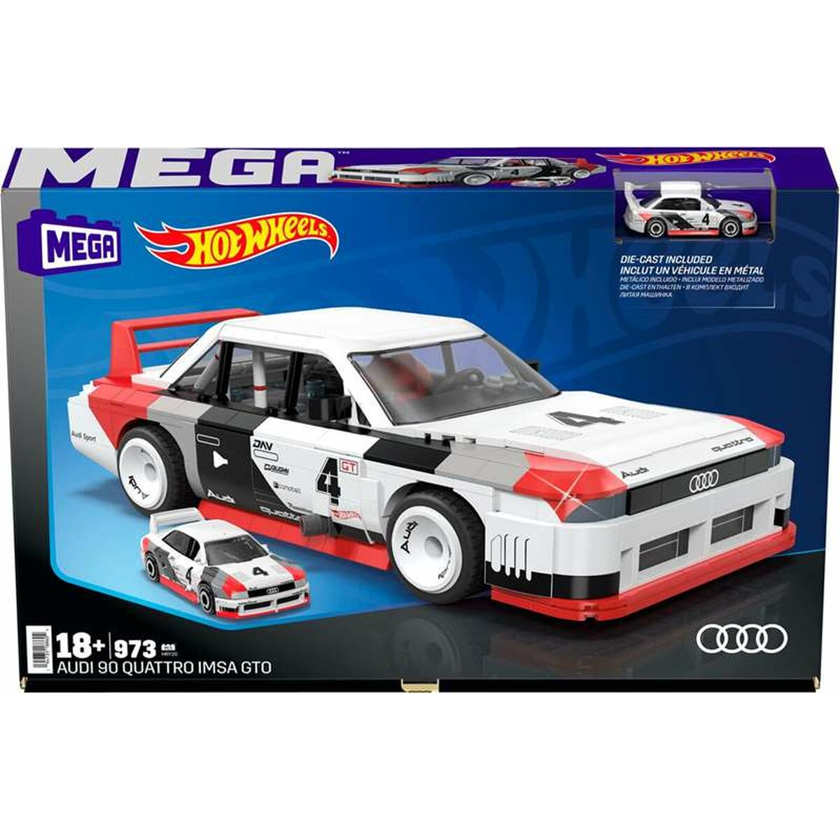 Byggsats Mattel Audi 90 Quattro-Leksaker och spel-Mattel-peaceofhome.se