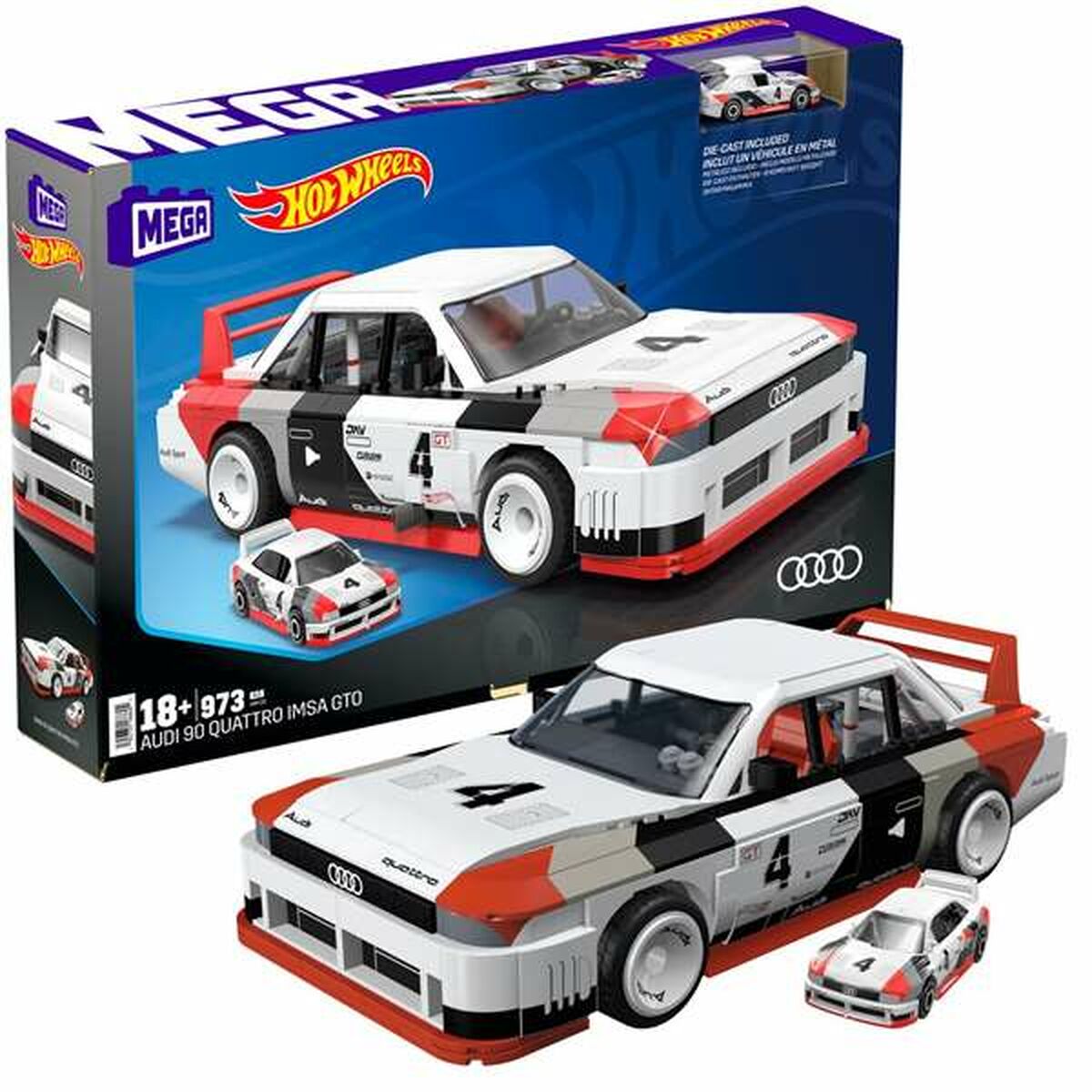 Byggsats Mattel Audi 90 Quattro-Leksaker och spel-Mattel-peaceofhome.se