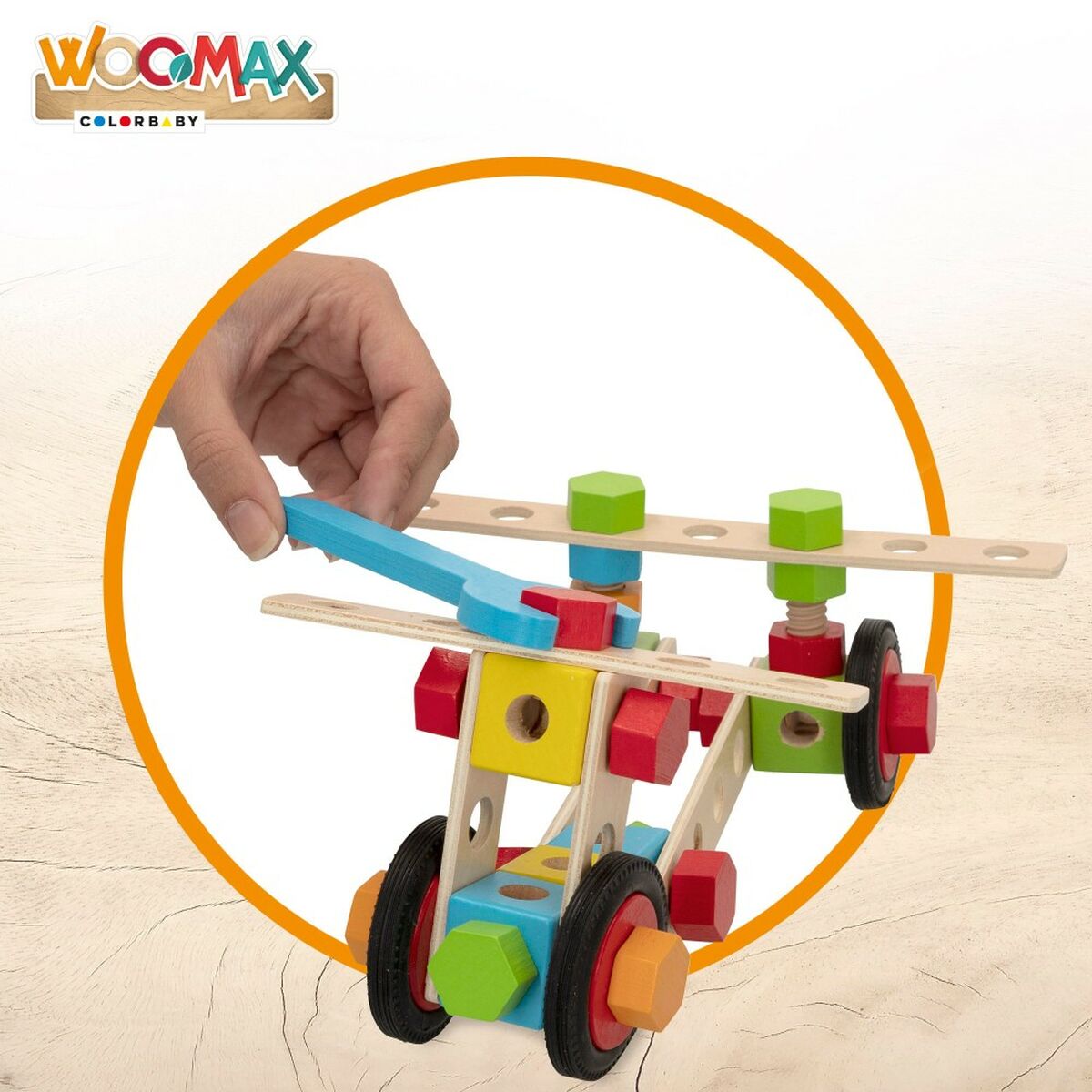 Byggsats Woomax 80 Delar (4 antal)-Leksaker och spel-Woomax-peaceofhome.se