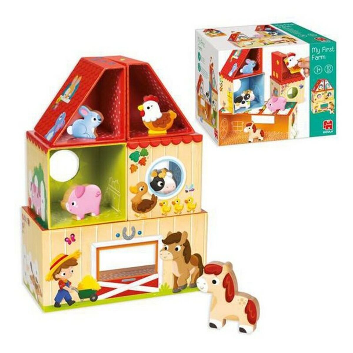 Byggspel Gård Goula 53470 (10 pcs)-Leksaker och spel-Goula-peaceofhome.se