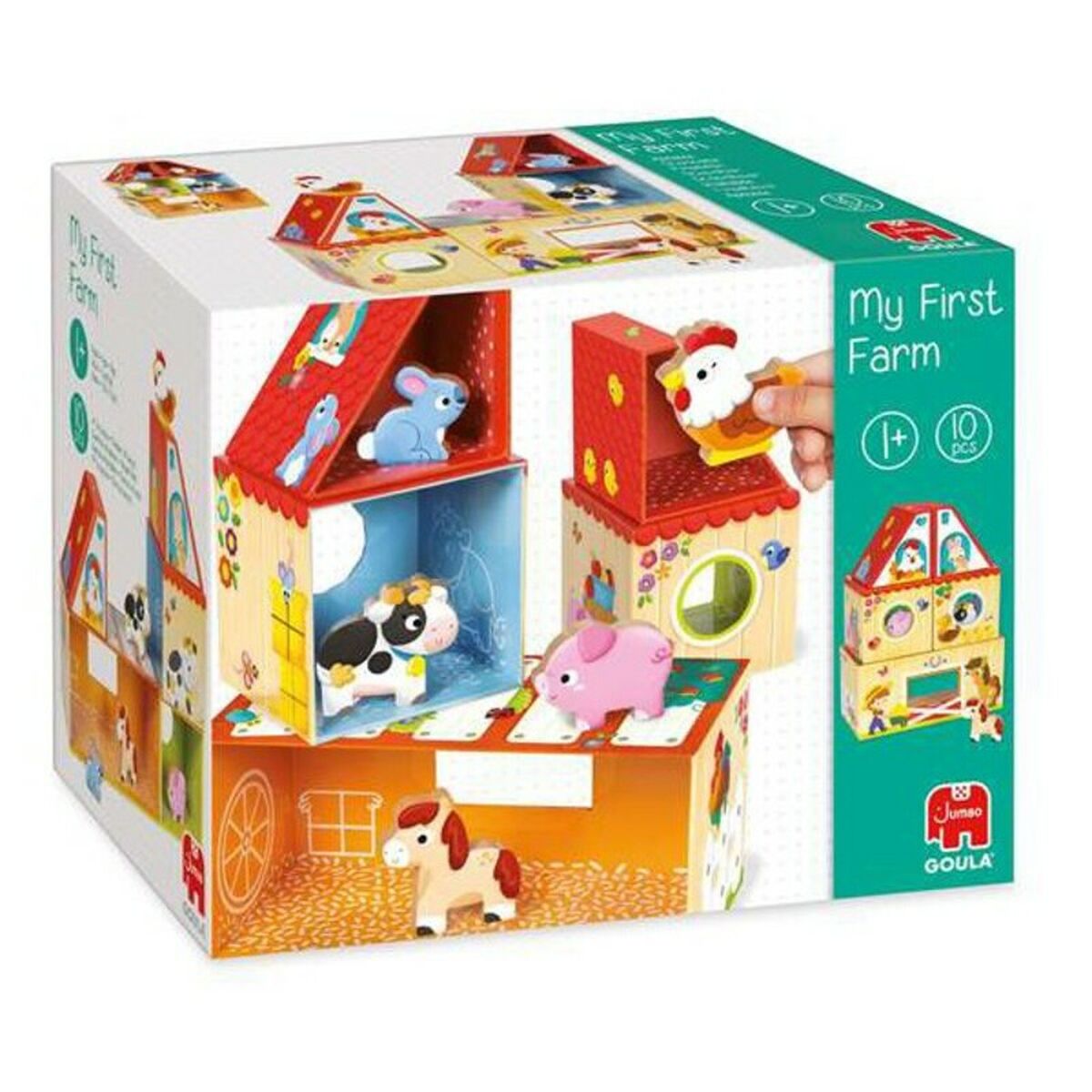 Byggspel Gård Goula 53470 (10 pcs)-Leksaker och spel-Goula-peaceofhome.se