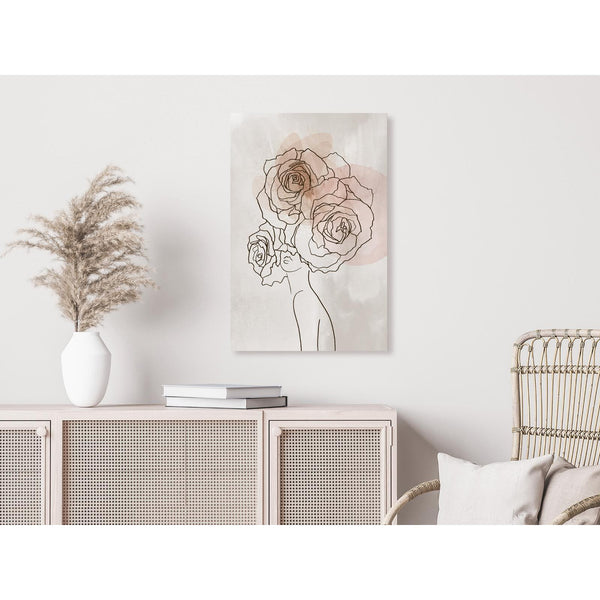 Canvas Tavla - Anna and Roses Vertical-Tavlor-Artgeist-peaceofhome.se