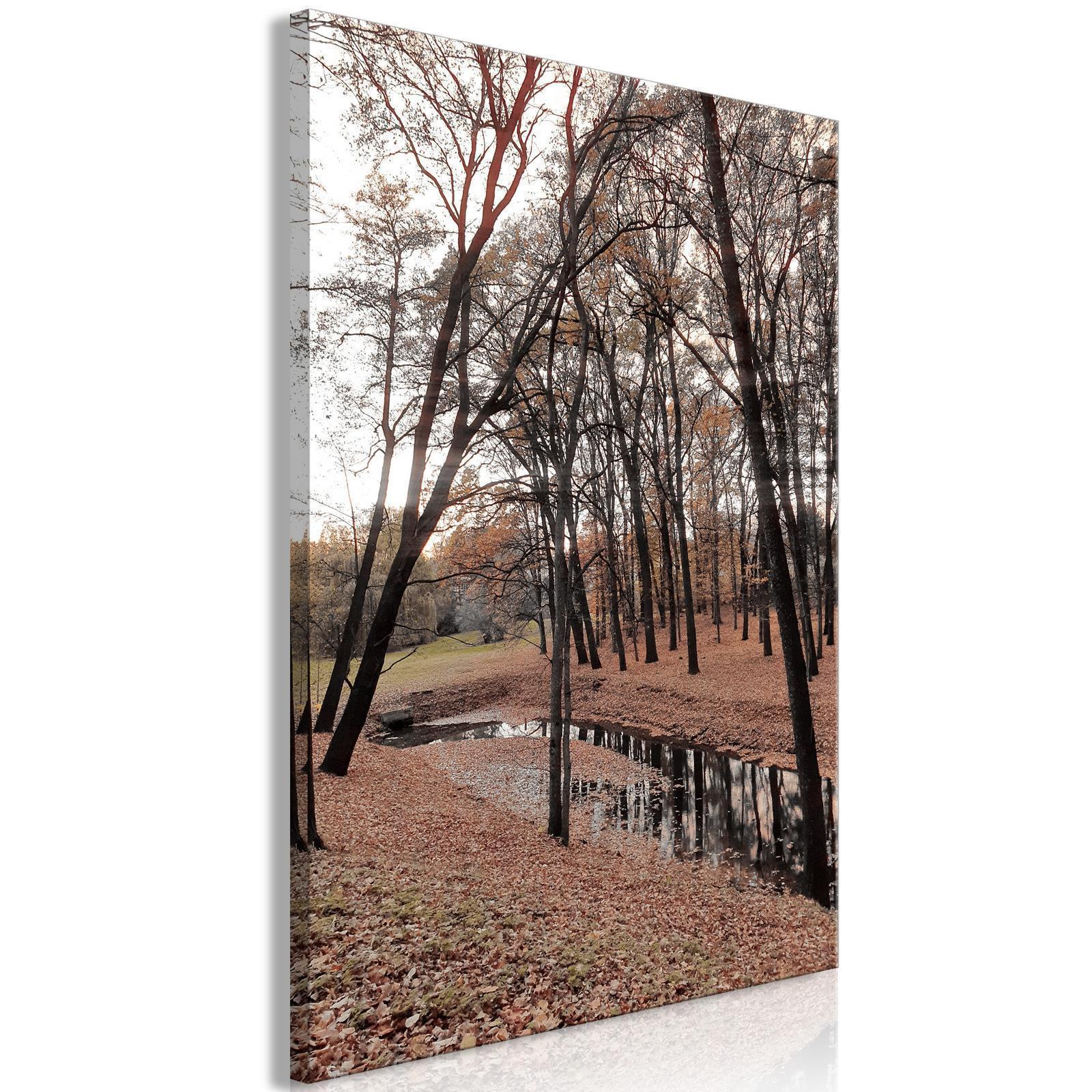 Canvas Tavla - Autumn Walk Vertical-Tavlor-Artgeist-peaceofhome.se