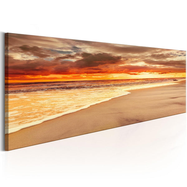 Canvas Tavla - Beach: Beatiful Sunset-Tavlor-Artgeist-peaceofhome.se