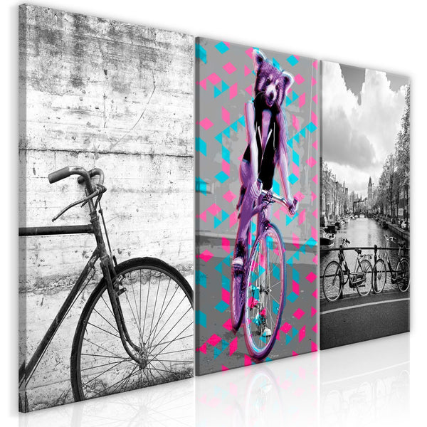 Canvas Tavla - Bikes (Collection)-Tavlor-Artgeist-peaceofhome.se