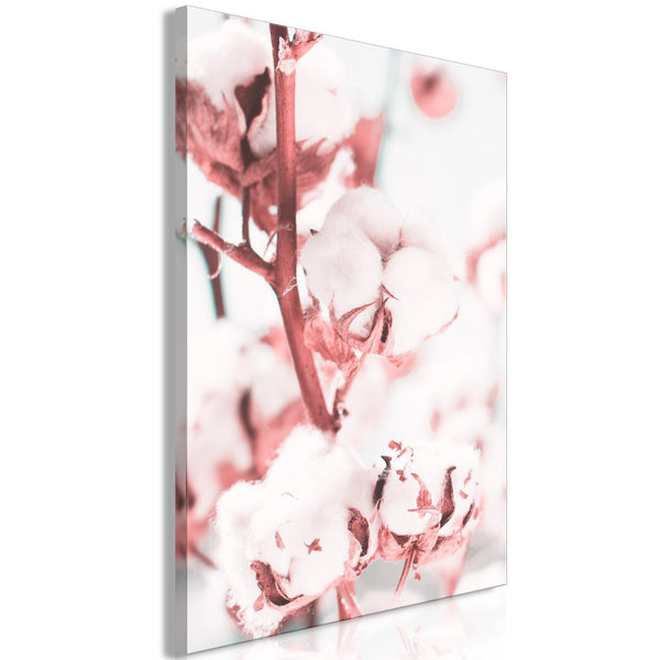 Canvas Tavla - Blooming Cotton Vertical-Tavlor-Artgeist-peaceofhome.se