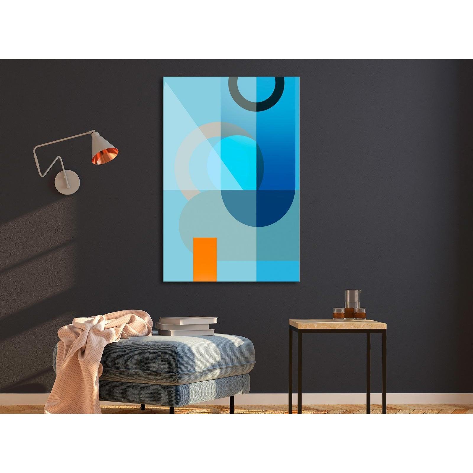 Canvas Tavla - Blue Surface Vertical-Tavla Canvas-Artgeist-40x60-peaceofhome.se