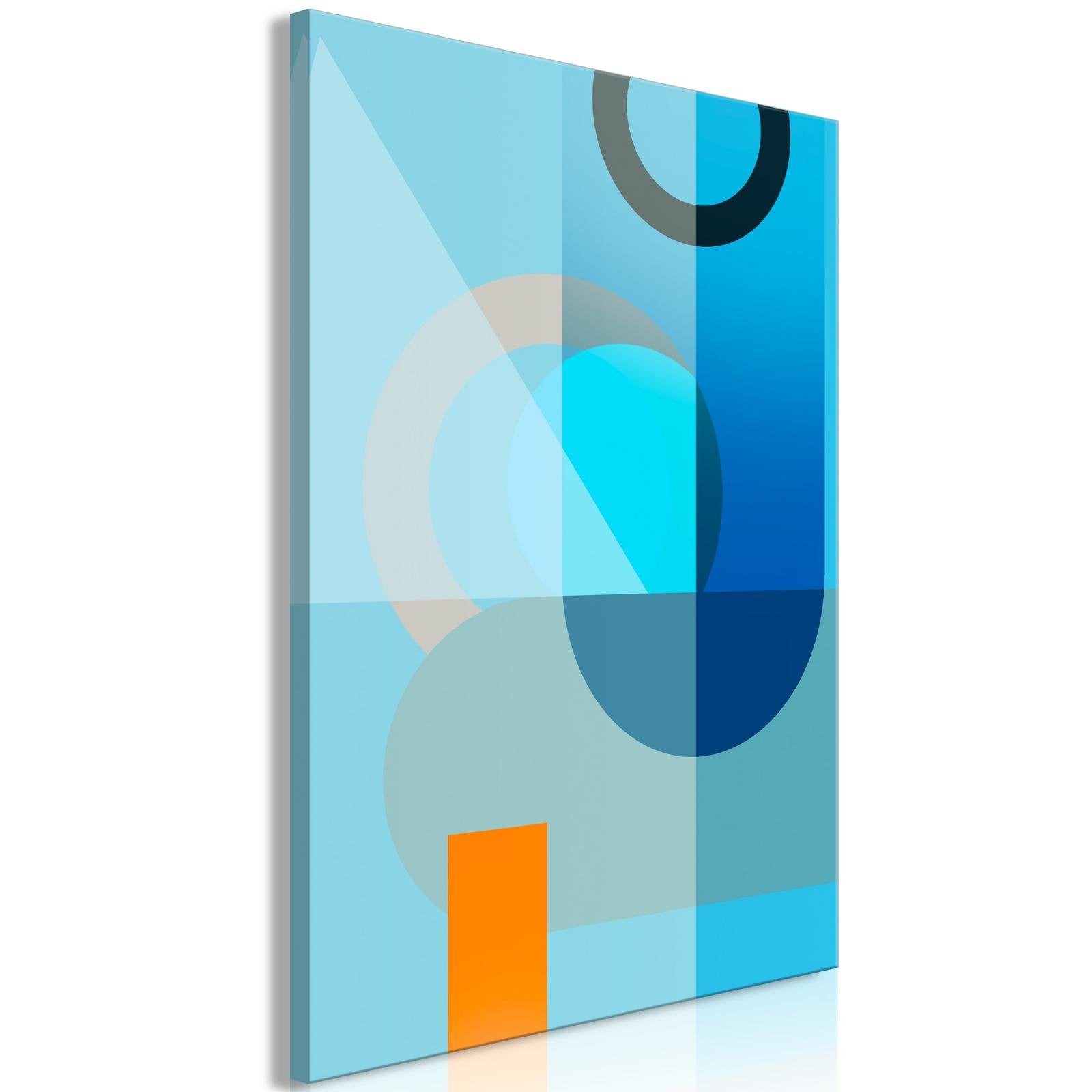 Canvas Tavla - Blue Surface Vertical-Tavla Canvas-Artgeist-40x60-peaceofhome.se