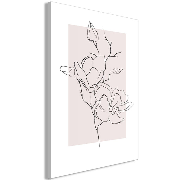 Canvas Tavla - Creamy Magnolia Vertical-Tavla Canvas-Artgeist-40x60-peaceofhome.se