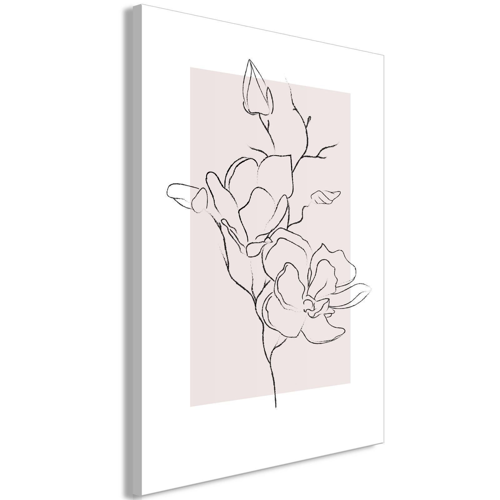 Canvas Tavla - Creamy Magnolia Vertical-Tavlor-Artgeist-peaceofhome.se