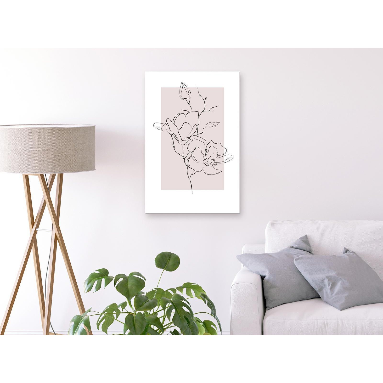 Canvas Tavla - Creamy Magnolia Vertical-Tavlor-Artgeist-peaceofhome.se