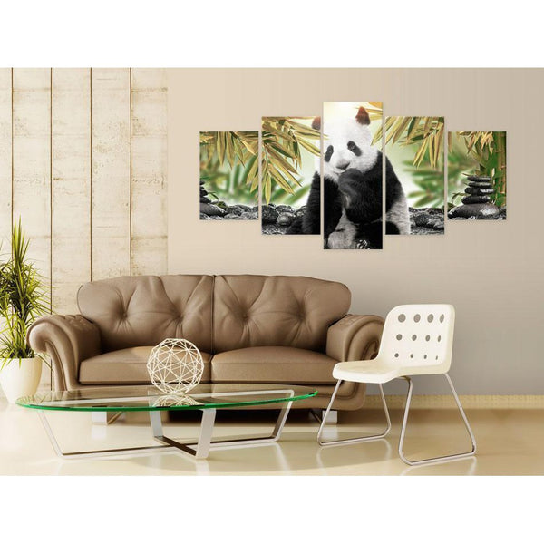 Canvas Tavla - Cute Panda Bear-Tavlor-Artgeist-peaceofhome.se
