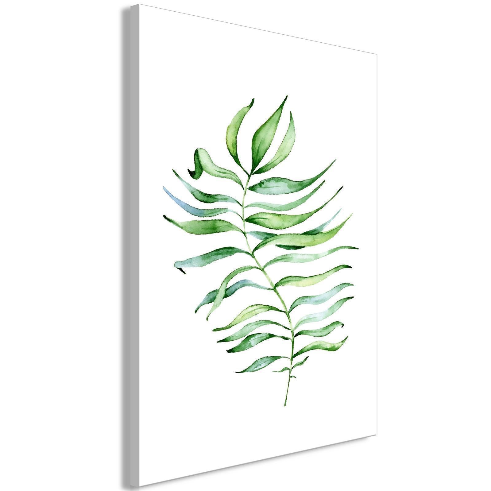 Canvas Tavla - Dancing Leaf Vertical-Tavlor-Artgeist-peaceofhome.se