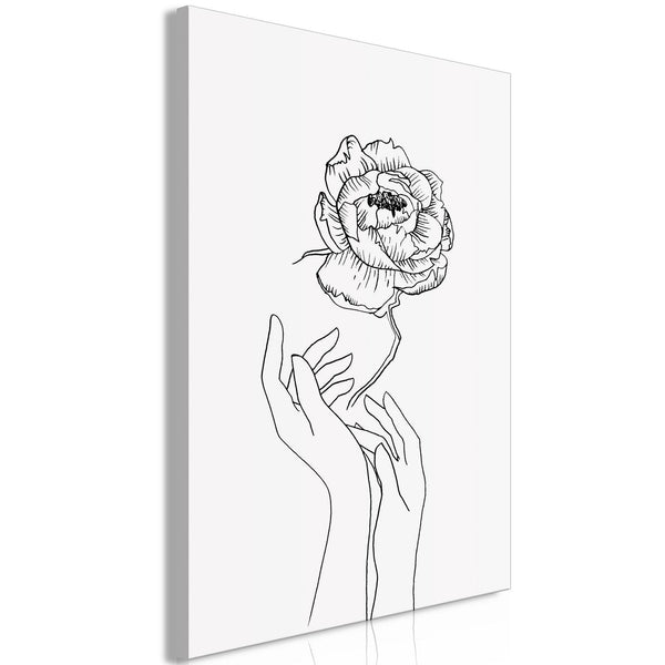 Canvas Tavla - Delicate Flower Vertical-Tavla Canvas-Artgeist-40x60-peaceofhome.se
