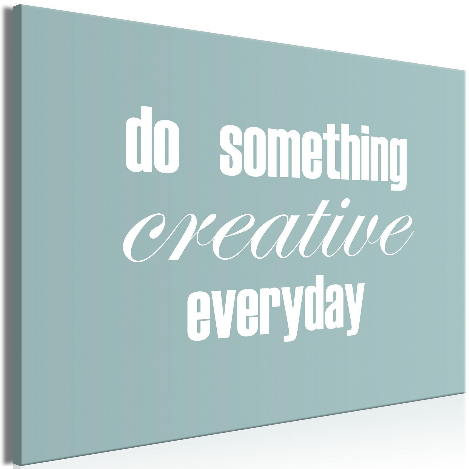 Canvas Tavla - Do Something Creative Everyday Wide-Tavlor-Artgeist-peaceofhome.se