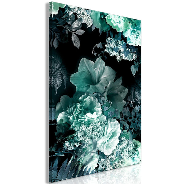 Canvas Tavla - Emerald Garden Vertical-Tavla Canvas-Artgeist-40x60-peaceofhome.se