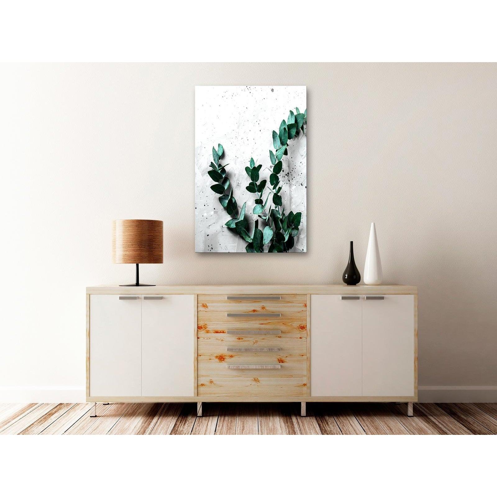 Canvas Tavla - Eucalyptus Scent Vertical-Tavla Canvas-Artgeist-peaceofhome.se