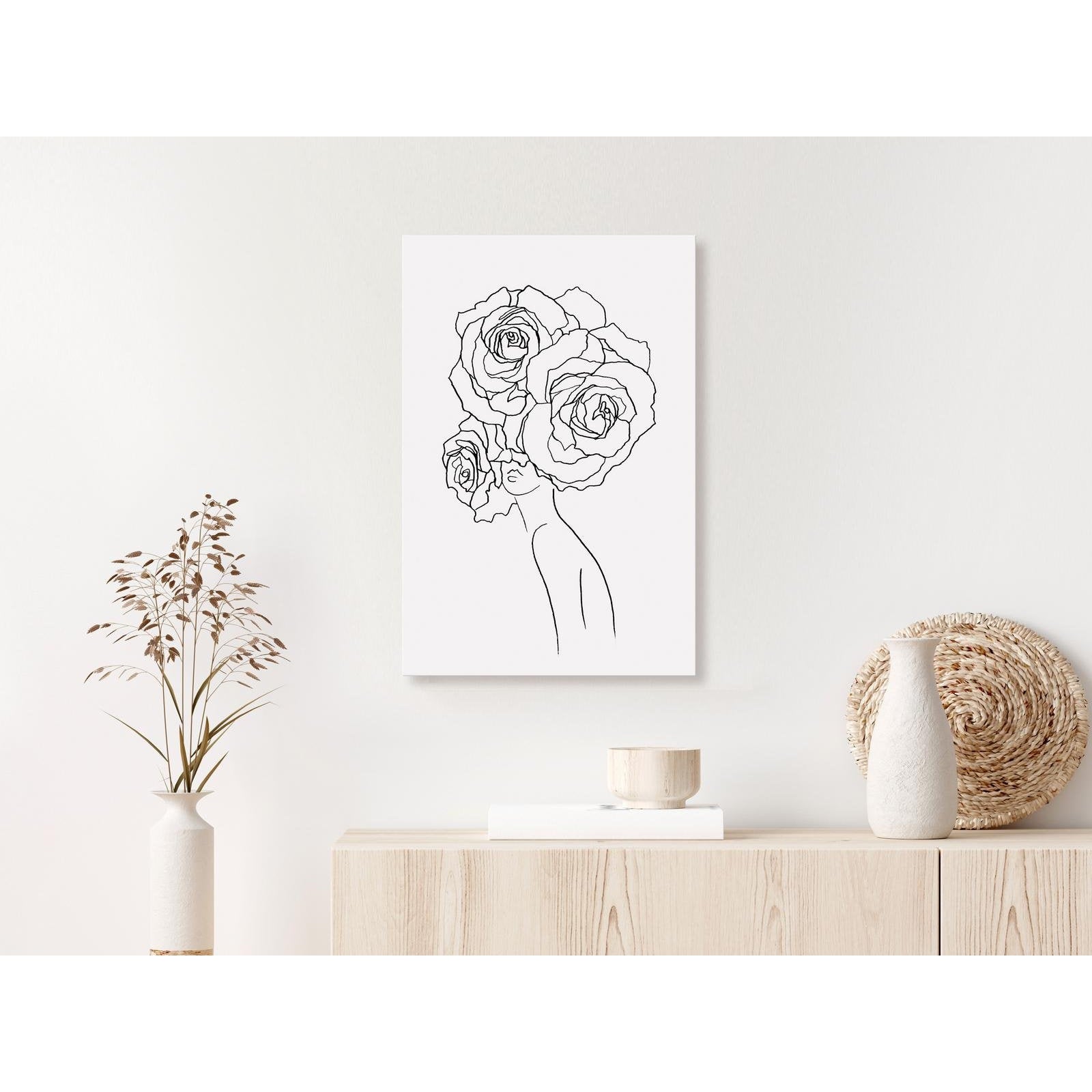 Canvas Tavla - Fancy Roses Vertical-Tavla Canvas-Artgeist-40x60-peaceofhome.se