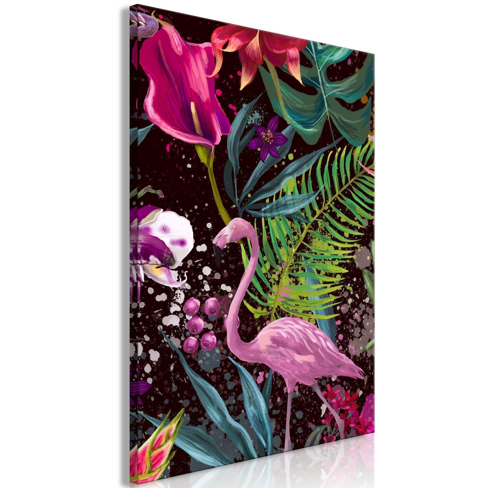 Canvas Tavla - Flamingo Land Vertical-Tavlor-Artgeist-peaceofhome.se