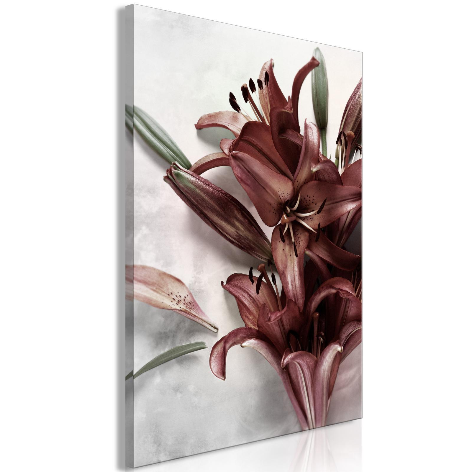 Canvas Tavla - Floral Form Vertical-Tavlor-Artgeist-peaceofhome.se